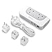 Price comparison product image BESTEK UK to USA Travel Power Adaptor, 200W Step Up Transformer 110v to 240v Voltage Converter with 4 USB and Carrying Case