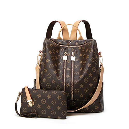 Preisvergleich Produktbild Damen Rucksack, Mini Leder Rucksäcke Schulter geschlungene Design Mode lässig PU Brieftasche geeignet für Reisen einkaufen