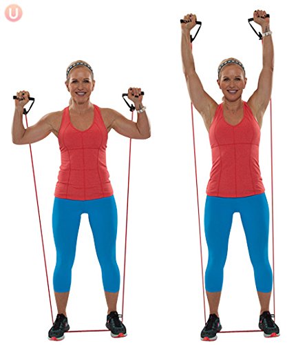 Resistance Bands mit Griffen Set von vier plus Türanker - 4