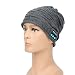 Produktbild Bluetooth Music Hat - Winter Warm Wireless Bluetooth Headset Strickmütze In Mic Stereo-Lautsprechern Gebaut Oder Laufen, Camping, Skifahren,Grey