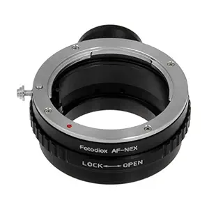 Fotodiox Lens Mount Adapter Sony Alpha A-Mount DSLR (Minolta AF A-Type) Lens for Sony Alpha NEX E-Mount Camera for Sony Alpha NEX-7 NEX-5N NEX-5 NEX-C3 NEX-3