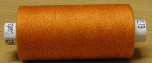 Coats Dual Duty Nähfaden orange 1000 m - Rollen Allesnäher Stärke 120 (0,003 Euro/m)
