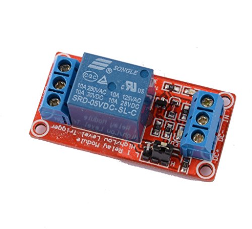 WINGONEER 5V Ein 1 Kanal Relaismodul Platinenabschirmung mit Optokoppler Unterstützt High und Low Level Trigger