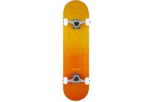 ROCKET SKATEBOARDS Rocket Complete Skateboard Double Dipped Orange Yellow 8"