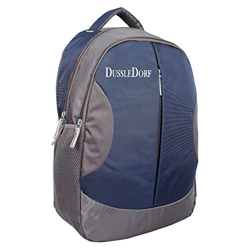 Dussle Dorf 22 Liters Navy Blue and Grey Laptop Backpack (LEO2318) Dussle Dorf 22 Liters Navy Blue and Grey Laptop Backpack (LEO2318)