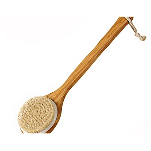 Body Back Brush - LEORX Shower Bath Body Brush Natural Bristles with Long Handle