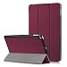 Produktbild Hülle fur iPad Mini 4 iPad Mini 5 iPad Mini 2019,Casefirst PU Leder Hülle Flip Handyhülle PU Lederhülle Schutzhülle mit Auto Wake/Sleep und Standfunktion Stoßfest Schutz Hülle - Claret