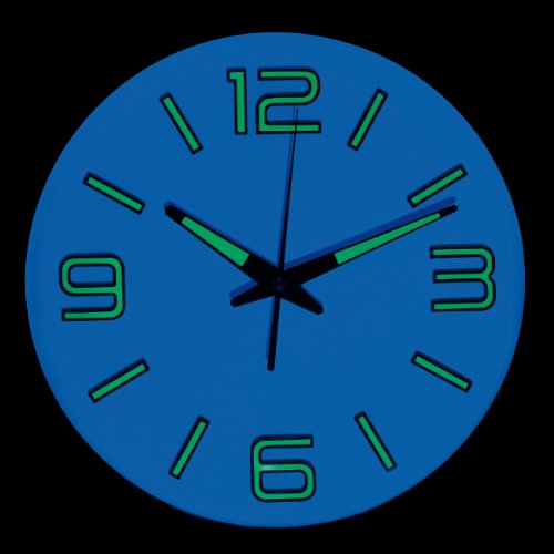 St. Leonhard Funk-Wanduhr „Glow-in-the-dark“, Kunststoff - 2
