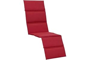 ‎KETTTEX EXKLUSIV KETTtex Auflage Relaxliege Rot I Gartenliege Polster 160x48x3cm I Trendy Liegenauflage weich & robust I UV-beständige Liege-Auflage I Dessin 2180
