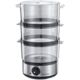 Russell Hobbs Food Collection Compact Food Steamer 14453, 7 L - Brushed Stainless Steel