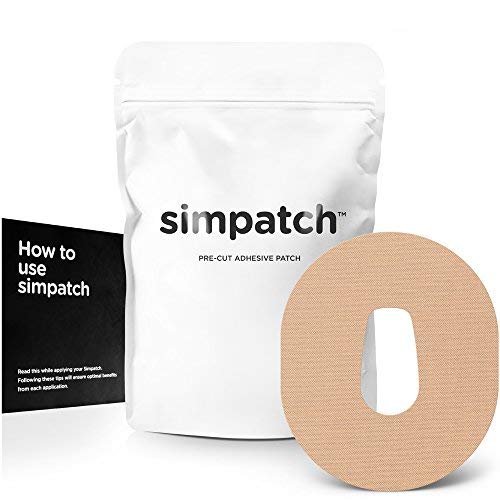 SIMPATCH Patch Adhésif pour Dexcom G6 - Lot DE 25 - Disponible en 4 Couleurs, Peau