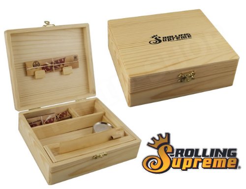 RS Jointbox Holzbox 170 x 59 x 150 4 Fächer inkl. Geheimfach + RAW Papers Tips