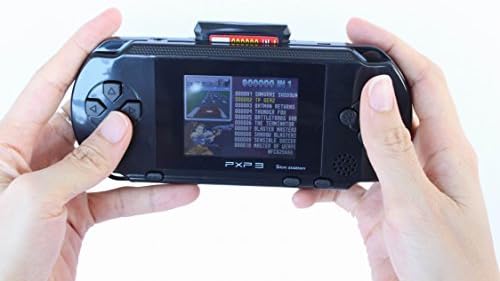 LATEST PXP 3 PVP 16BIT VIDEO GAME CONSOLE MEGADRIVE HANDHELD + FREE 150+ GAMES BEST CHRISTMAS XMAS GIFT (BLACK)