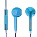 Produktbild iprotect In-Ear Kopfhörer in Metallic Blau - Headset mit Mikro, Rufannahme und Volume Remote für Alle Modelle Wie z.B. Sony, Samsung, LG, Huawei, HTC, UVM. | Sport Kopfhörer | Ohrhörer