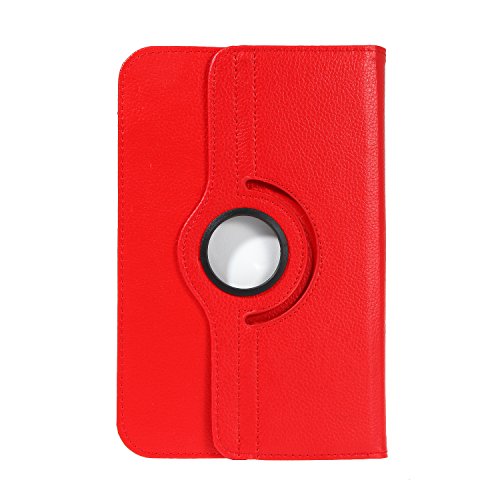 Universal Rotation Tasche für Tablet Modelle in 7, 8 oder 10 Zoll Größe Case Schutz Hülle Cover (7 Zoll, Rot) - 4