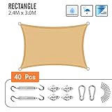 ☀️ UV-SCHUTZ: Blockiert 90% des schädlichen UV-Lichts, reduziert die Temperatur und das UV-Sonnenlicht im schattigen Bereich während der Sommerzeit erheblich.