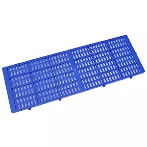 Pet Plastic Flooring Mat for Dog / Cat / Rabbit / Goat Multipurpose Floor Mat for Cages Too - Size- Length 36 Inch, Width 12 Inch(3ft x1ft) (Blue) (2 PCS)