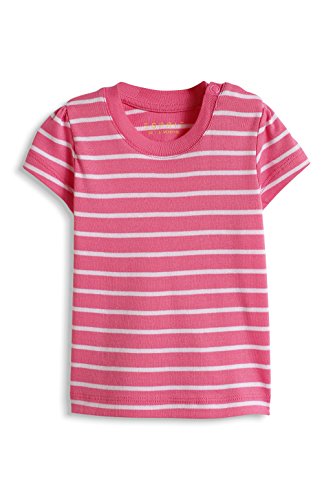 ESPRIT Baby-Girls 045EEAK007 Striped T-Shirt, Pink (Crystal Pink 592), 3-6 Months (Manufacturer Size: 68)