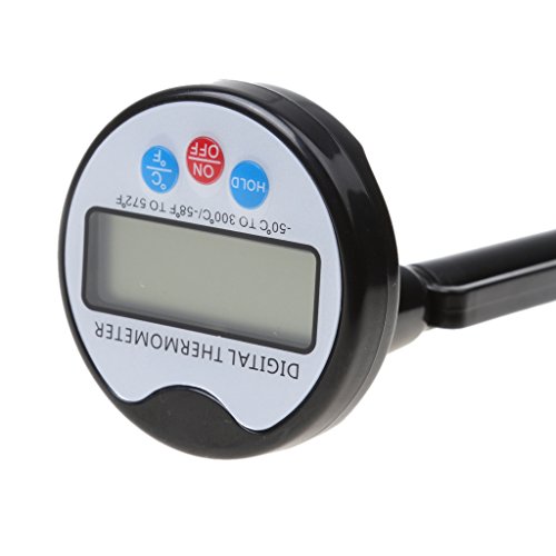 MagiDeal Rund Digitale Edelstahl Sonde Thermometer Kochen Temperatur Guage Für Lebensmittel BBQ Fleisch Milch Kaffee - 7