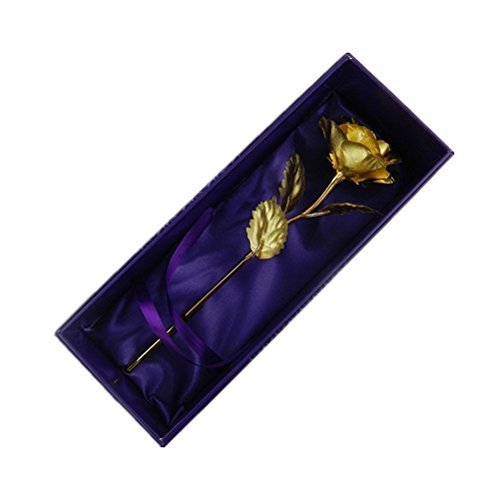 Pixnor Handgefertigte Rose Blumen Goldfolie Rose stieg zum Valentinstag / Muttertag / Hochzeit - 4