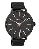 Oozoo Damenuhr mit Metallband 42 MM Black/Schwarz/Schwarz C9574