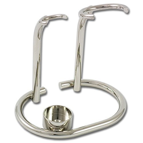 Chrome Razor & Brush Stand