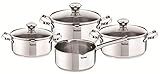 menaje cocina induccion Compatible con todas las cocinas: Inducción, Gas, Placa eléctrica y Vitrocerámica