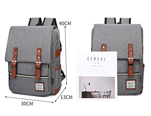 Tibes Unisex Schule Rucksack Gro  e Studenten Schwarz