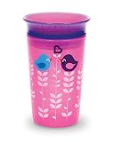 Munchkin Miracle 360 Degree Deco Sippy (266 ml, Pink Bird)