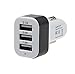 Produktbild USB Charger Adapter Kolylong® 3 Port 12V 24V auf 5V USB Ladegerät Adapter für iPad iPhone iPod Blackberry Mobiltelefone GPS Schwarz