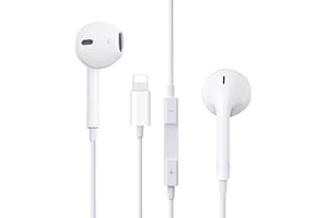 TIC SIOGC Ecouteurs pour iPhone,Intra-Auriculaires pour iPhone,Casque antibruit filaires stéréo HiFi avec Micro et contrôle du Volume intégrés,Compatible avec iPhone 13/13Pro/14/14Pro/12/XS/SE/XR/11Pro/7/8Plus