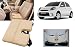 Auto Pearl - Premium Quality Car Seat Rest Cushion Beige For - Nissan Micra Active RS.799.00