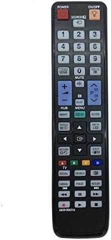 Populsell Compatible TV Remote Control AA59-00431A AA5900431A Replacement for Samsung LCD LED PLASMA 3D TVs