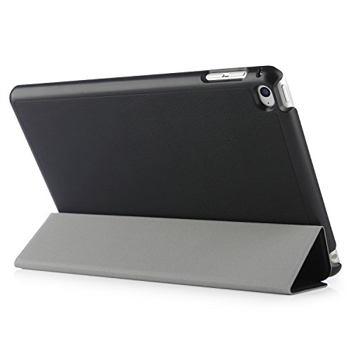 IHarbort® Apple Mini 4 Gehäuse – Multi-Winkel Smart Cover Halter Stand Leder Tasche für Apple iPad mini 4, Mit Schlaf / Wake Up Funktion (iPad mini 4, Schwarz) - 3