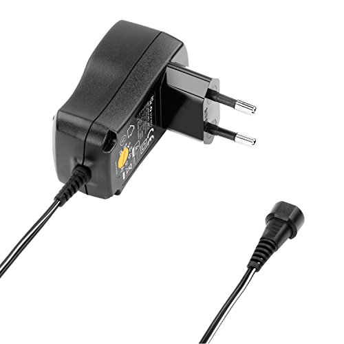 conecto Universal Stecker Netzteil (3V – 12V Drehschalter, energiesparend und umweltfreundlich für eine stabilisierte Stromversorgung von Elektrokleingeräten) mit 9 Adaptern inkl. USB, max. 300mA, schwarz - 4