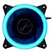 Produktbild Aerocool Rev - PC-Lüfter mit RGB-Beleuchtung (12 cm, gebogene Schaufeln, Anti-Vibrationspads, 15 DBA), Farbe Schwarz