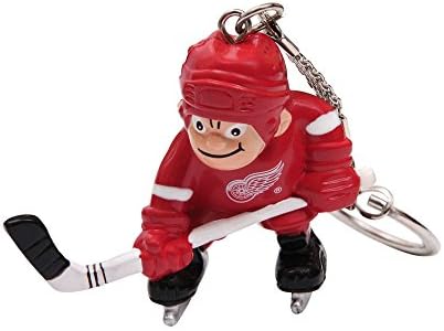 JF Sports Canada NHL Detroit Red Wings Player Keychain