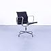 Produktbild Vitra Eames EA 108 Armlehnen Stuhl Leder Schwarz Chrom Designklassiker by Charles & Ray Eames #4708 Top Zustand