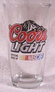 Coors Light Nascar Pint Glass | Set of 2 Glasses by Coors Brewing Company