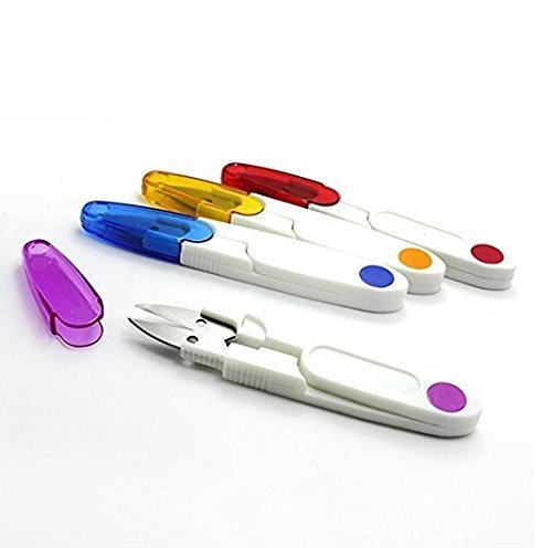 HiChange Tijeras de costura Tijeras hilo cortador de sastre tijeras, color al azar, 2 piezas