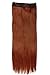 Fashion Long Straight Curly Wavy One Piece 5Clips Clip in Hair Extension Extensions Half Full Head Womens Ladies Black Brown Blonde (26 inches, Auburn Ginger)