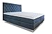 Produktbild Maximus-Möbel Deutschland KMP02197 Boxspringbett, Stoff, schwarz, 200 x 180 x 27 cm