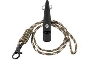 THE DOG LADY (TDL) TDL Sifflet de dressage pour chien avec cordon – Sifflet pour chien avec son fort, solide et son de grande portée – Sifflet de rappel idéal pour chiens à haute fréquence pour la plupart des races –
