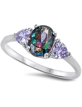 Ring aus Sterlingsilber mit Zirkonia