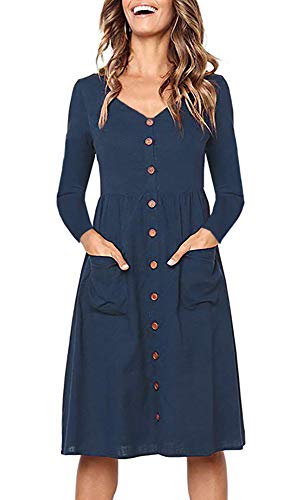 Summer Dresses For Women Casual Midi Dress Short Sleeve Shirt