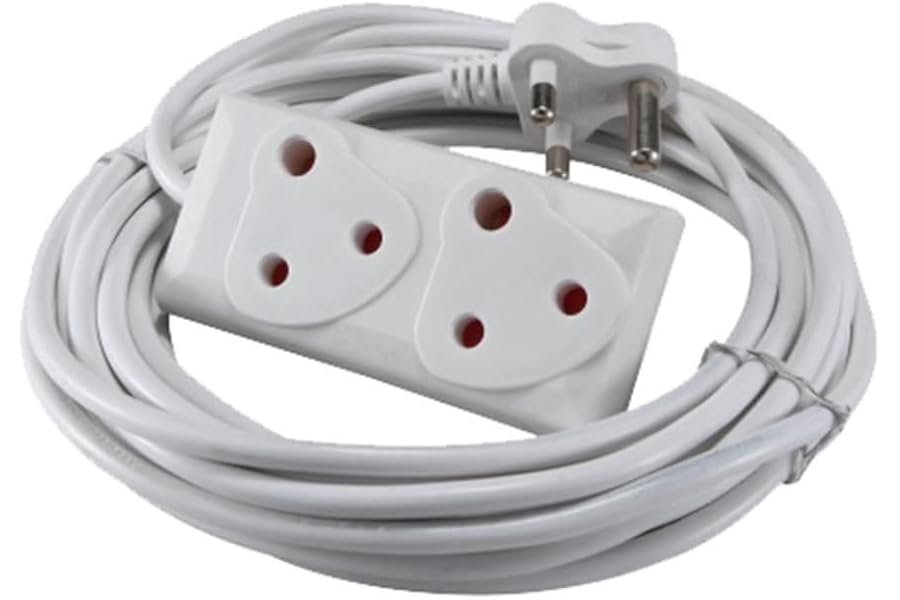 SMTE - 5m Extension Cord With A Two-Way Multi-Plug Extension Lead