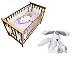 Safe Dreams 4 Sided Cot Wrap & Patch Cot Toy Combo - White
