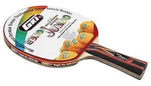 GKI Euro Jumbo Wood Table Tennis Racquet Multicolor