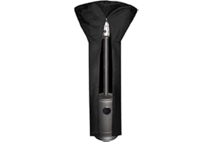 ZJYWSCH Patio Heater Cover Outdoor Waterproof 600D Heavy Duty Gas Heater Cover for Outside with Zipper 33" x 19" x 89" Weather Resistant