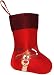 Produktbild 1 Stück _ Filzstrumpf & Weihnachtssocke - " Didi das kleine Rentier / Weihnachten - rot " - Nikolausstrumpf - Nikolausstiefel - großer Geschenke Strumpf - Elch / Hirsch - Weihnachtsstrumpf / Beutel zum selbst Befüllen - Weihnachtsstiefel / Weihnachtssocken - Kamin Filzschuh Filzstiefel - Geschenkesack Kamin - Weihnachtsdeko / Geschenkverpackung - Nikolaussocke - Nikolausstiefel - Socke Strümpfe / Geschenkestiefel